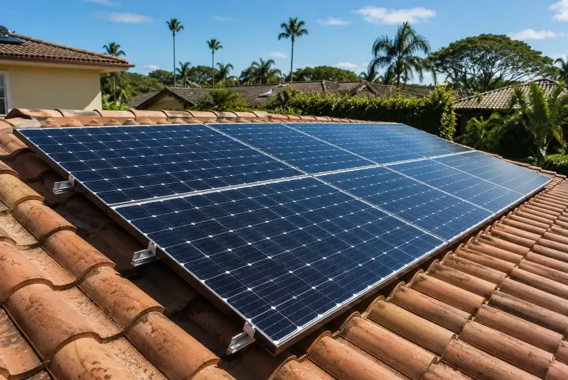 Installation de panneaux solaires à Bois